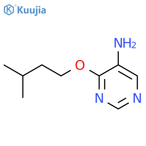 4-(3-methylbutoxy)pyrimidin-5-amine structure