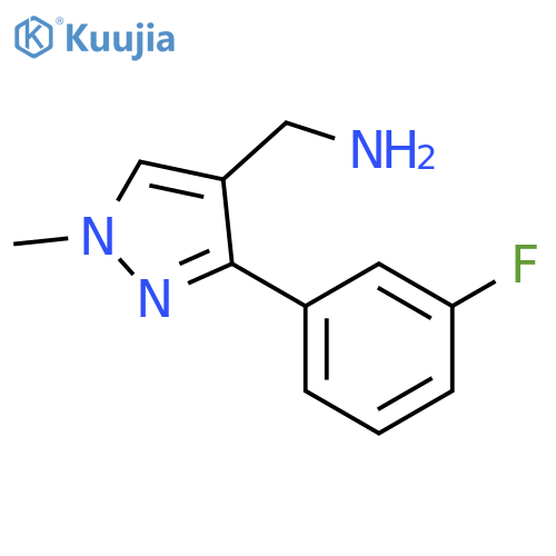 1H-Pyrazole-4-methanamine, 3-(3-fluorophenyl)-1-methyl- structure