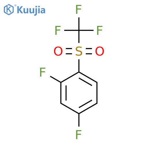 Benzene, 2,4-difluoro-1-[(trifluoromethyl)sulfonyl]- structure