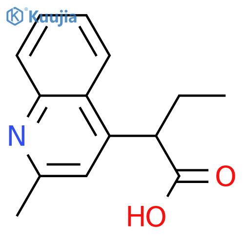 2-(2-methylquinolin-4-yl)butanoic acid structure
