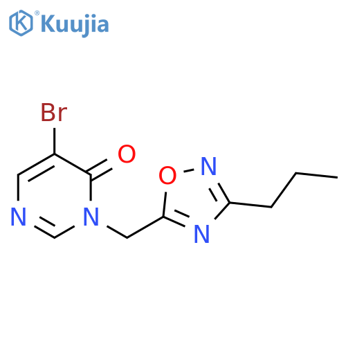 5-Bromo-3-(3-Propyl-1,2,4-Oxadiazol-5-Yl)Methyl-3,4-Dihydropyrimidin-4-One structure