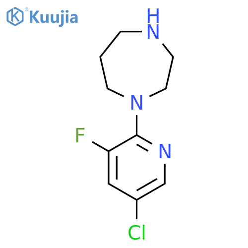 1-(5-Chloro-3-fluoropyridin-2-yl)-1,4-diazepane structure