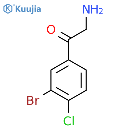 2-amino-1-(3-bromo-4-chlorophenyl)ethan-1-one structure