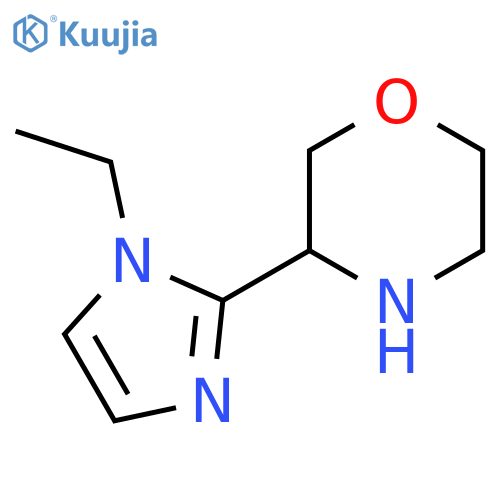 3-(1-ethyl-1H-imidazol-2-yl)morpholine structure