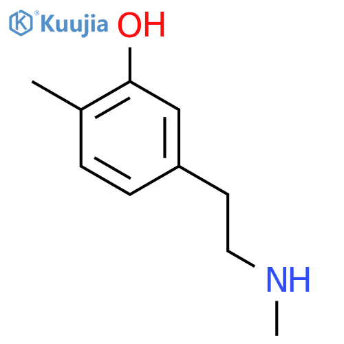 2-methyl-5-2-(methylamino)ethylphenol structure