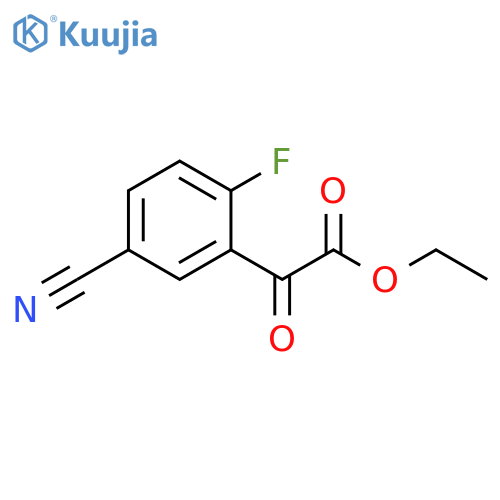 ethyl 2-(5-cyano-2-fluorophenyl)-2-oxoacetate structure