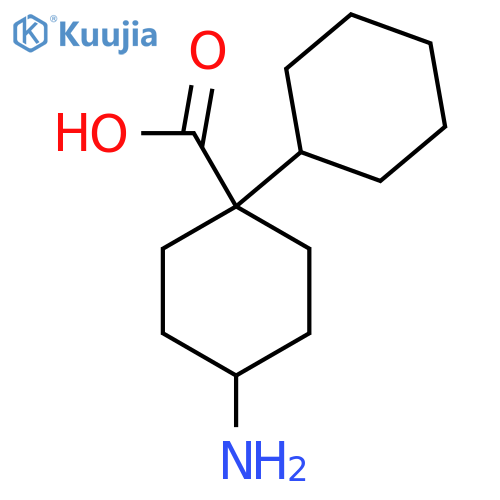 4-amino-1-cyclohexylcyclohexane-1-carboxylic acid structure