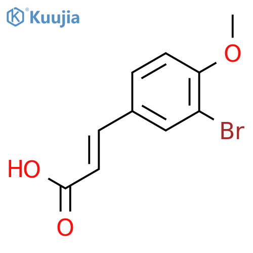 (2E)-3-(3-Bromo-4-methoxyphenyl)acrylic Acid structure