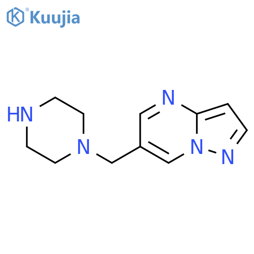 1-({pyrazolo1,5-apyrimidin-6-yl}methyl)piperazine structure