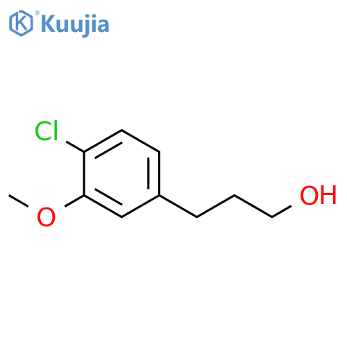 3-(4-chloro-3-methoxyphenyl)propan-1-ol structure