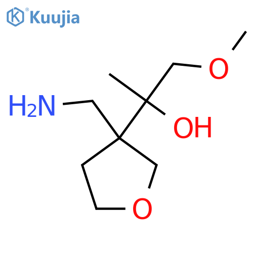 2-(3-(Aminomethyl)tetrahydrofuran-3-yl)-1-methoxypropan-2-ol structure