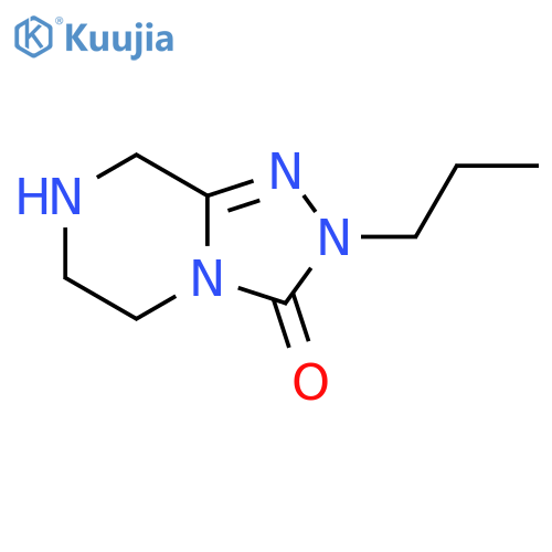 2-propyl-2H,3H,5H,6H,7H,8H-1,2,4triazolo4,3-apiperazin-3-one structure