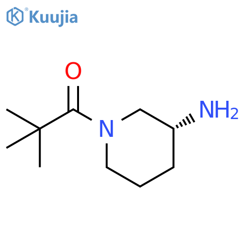 1-Propanone, 1-[(3R)-3-amino-1-piperidinyl]-2,2-dimethyl- structure