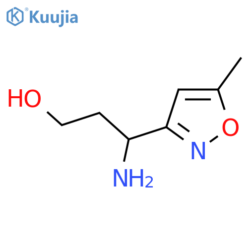 3-amino-3-(5-methyl-1,2-oxazol-3-yl)propan-1-ol structure