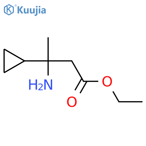 ethyl 3-amino-3-cyclopropylbutanoate structure
