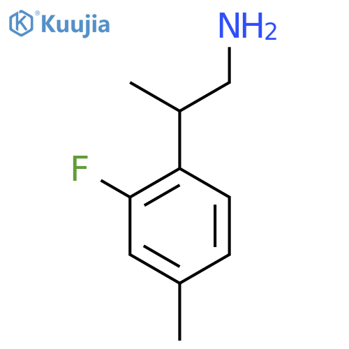 2-(2-Fluoro-4-methylphenyl)propan-1-amine structure