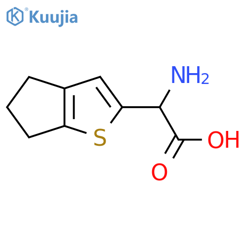 2-amino-2-{4H,5H,6H-cyclopentabthiophen-2-yl}acetic acid structure