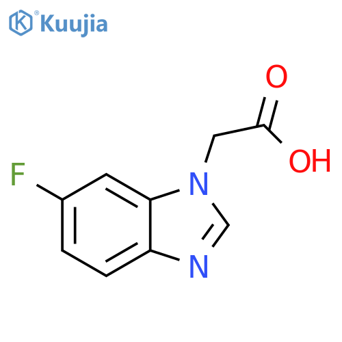 2-(6-fluoro-1H-1,3-benzodiazol-1-yl)acetic acid structure