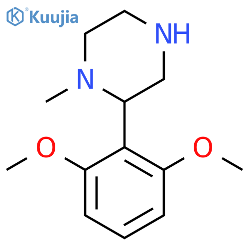 2-(2,6-dimethoxyphenyl)-1-methylpiperazine structure