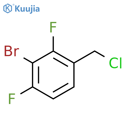 2-bromo-4-(chloromethyl)-1,3-difluorobenzene structure