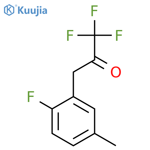 1,1,1-Trifluoro-3-(2-fluoro-5-methylphenyl)propan-2-one structure
