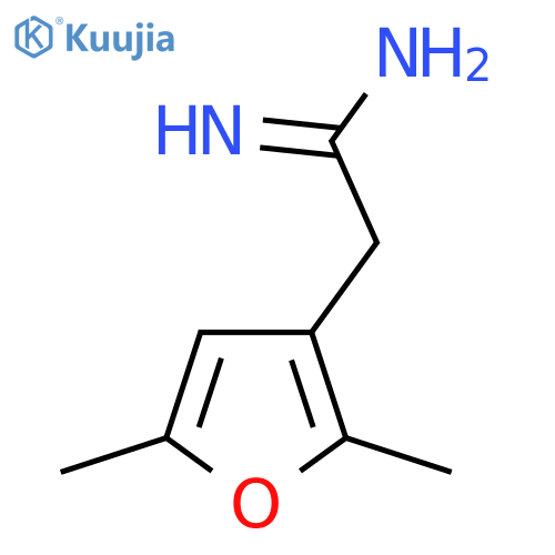 2-(2,5-dimethylfuran-3-yl)ethanimidamide structure