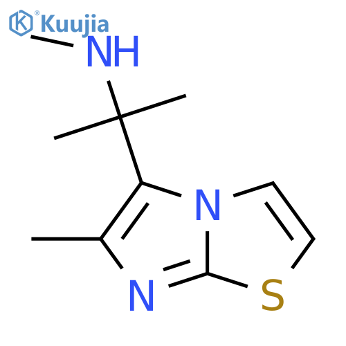 Methyl(2-{6-methylimidazo[2,1-b][1,3]thiazol-5-yl}propan-2-yl)amine structure