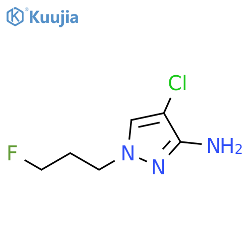 1H-Pyrazol-3-amine, 4-chloro-1-(3-fluoropropyl)- structure