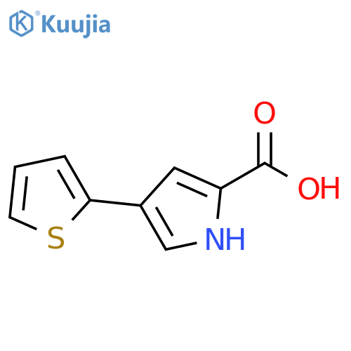 1H-Pyrrole-2-carboxylic acid, 4-(2-thienyl)- structure