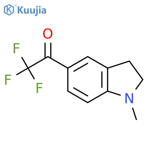 2,2,2-trifluoro-1-(1-methyl-2,3-dihydro-1H-indol-5-yl)ethan-1-one structure