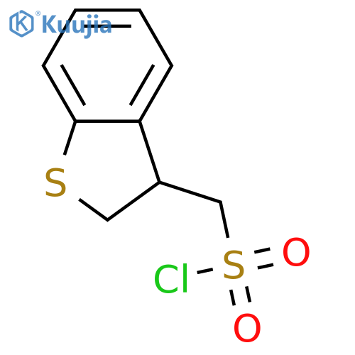 2,3-DIHYDRO-1-BENZOTHIOPHEN-3-YLMETHANESULFONYL CHLORIDE structure