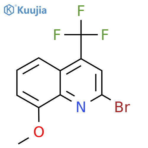 2-Bromo-8-methoxy-4-(trifluoromethyl)quinoline structure