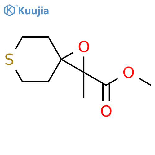 1-Oxa-6-thiaspiro[2.5]octane-2-carboxylic acid, 2-methyl-, methyl ester structure