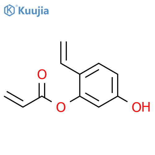 2-Propenoic acid, 2-ethenyl-5-hydroxyphenyl ester structure