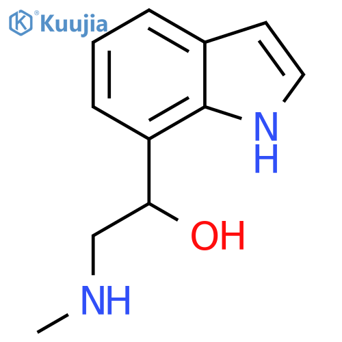 1-(1H-indol-7-yl)-2-(methylamino)ethan-1-ol structure