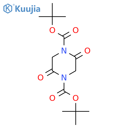 Di-tert-butyl 2,5-dioxopiperazine-1,4-dicarboxylate structure