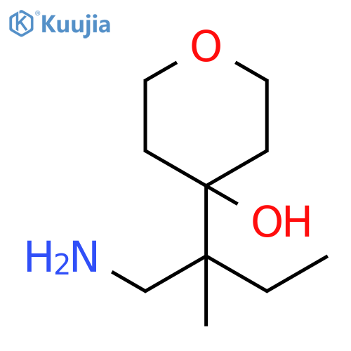 2H-Pyran-4-ol, 4-[1-(aminomethyl)-1-methylpropyl]tetrahydro- structure