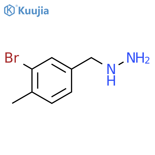 (3-bromo-4-methylphenyl)methylhydrazine structure