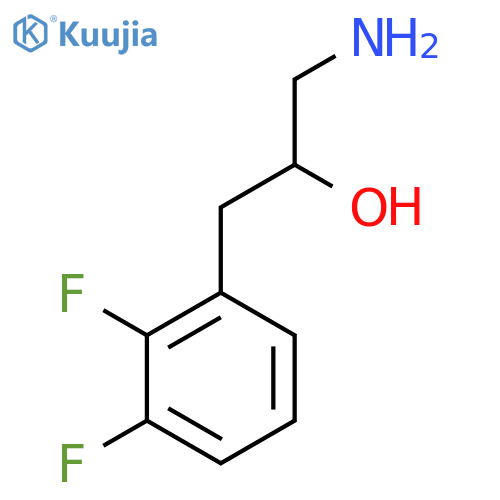 1-amino-3-(2,3-difluorophenyl)propan-2-ol structure
