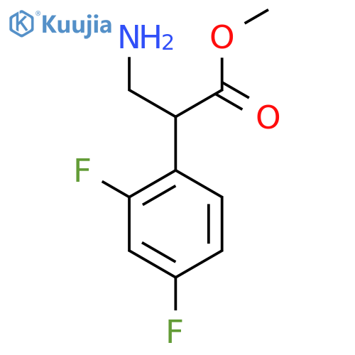 methyl 3-amino-2-(2,4-difluorophenyl)propanoate structure