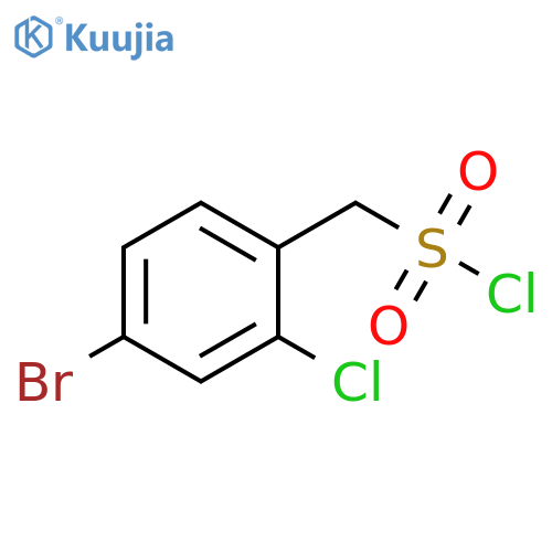 (4-bromo-2-chlorophenyl)methanesulfonyl chloride structure
