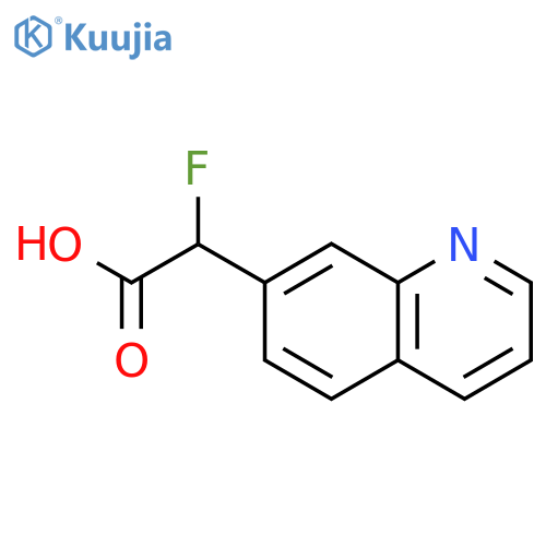 2-fluoro-2-(quinolin-7-yl)acetic acid structure