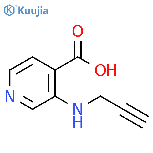 3-(prop-2-yn-1-yl)aminopyridine-4-carboxylic acid structure