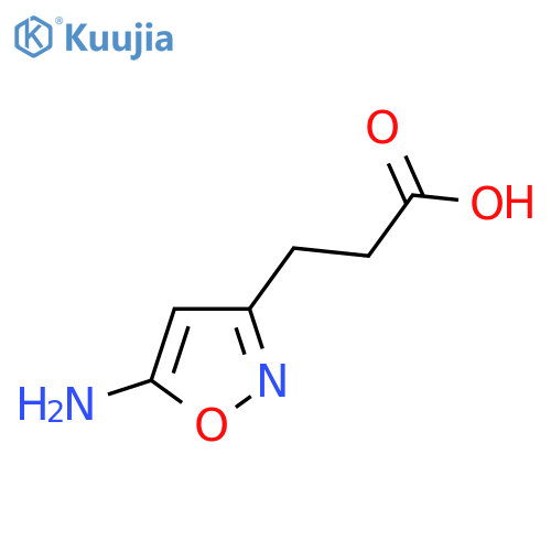 3-(5-Amino-1,2-oxazol-3-yl)propanoic acid structure