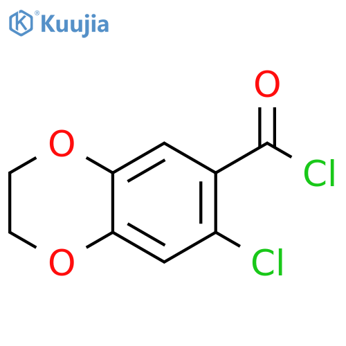 1,4-Benzodioxin-6-carbonyl chloride, 7-chloro-2,3-dihydro- structure