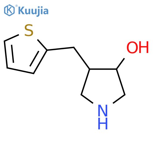 4-(thiophen-2-yl)methylpyrrolidin-3-ol structure