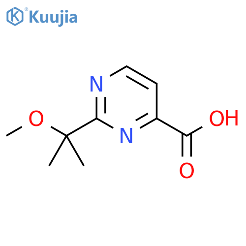 4-Pyrimidinecarboxylic acid, 2-(1-methoxy-1-methylethyl)- structure