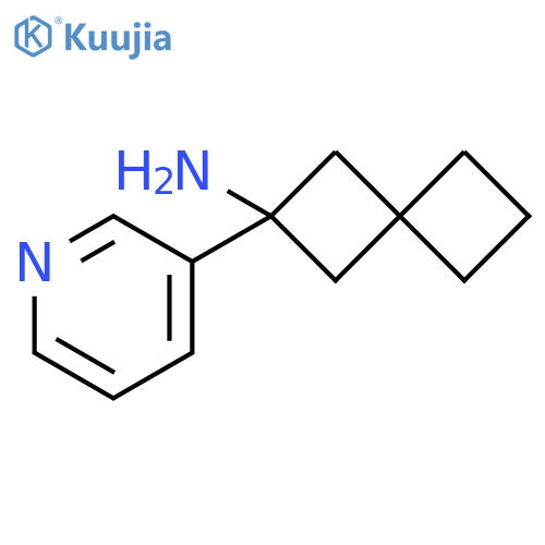 Spiro[3.3]heptan-2-amine, 2-(3-pyridinyl)- structure