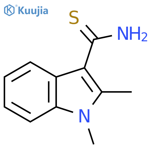 1,2-dimethyl-1H-indole-3-carbothioamide structure