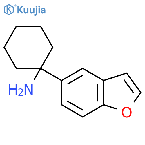 1-(1-benzofuran-5-yl)cyclohexan-1-amine structure
